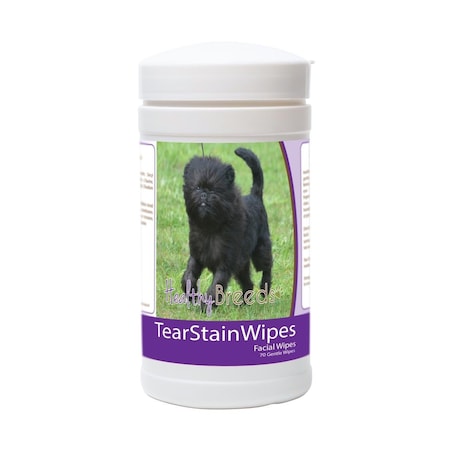 Healthy Breeds Affenpinscher Tear Stain Wipes - 70 Count, 70PK 840235171416